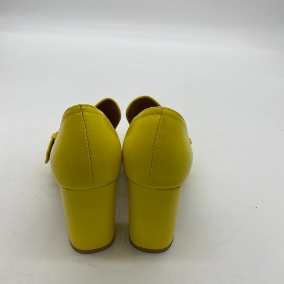 YDNChunky High Heel Square Toe Loafer Shoes Pumps with Buckle Shoes - Picture 5 of 9